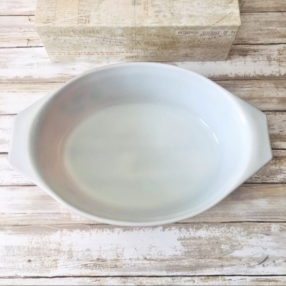 Pyrex Early American Oval 2 1/2 Quart Casserole Dish 045 Vintage MCM [No Lid] - Picture 3 of 16